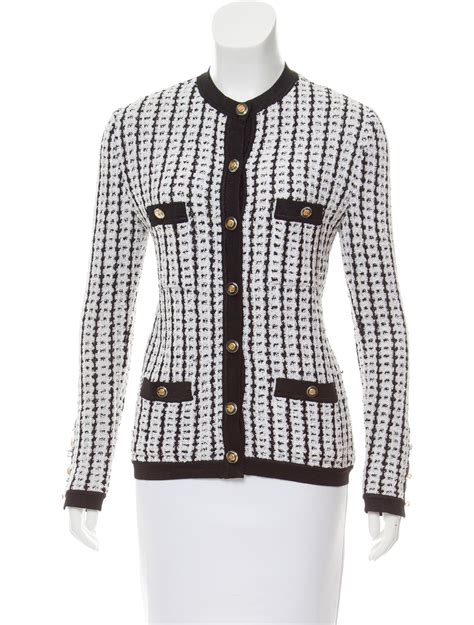 chanel bicolor cardigan|chanel inspired cardigans for women.